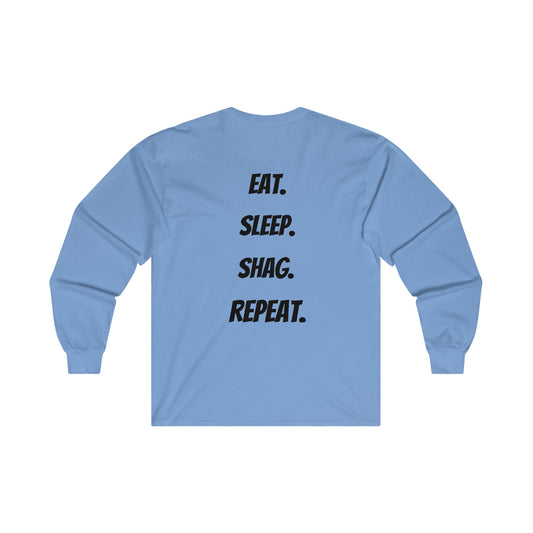 Eat, Sleep, Shag, Repeat Long-sleeved T-Shirt- Boogie Brand