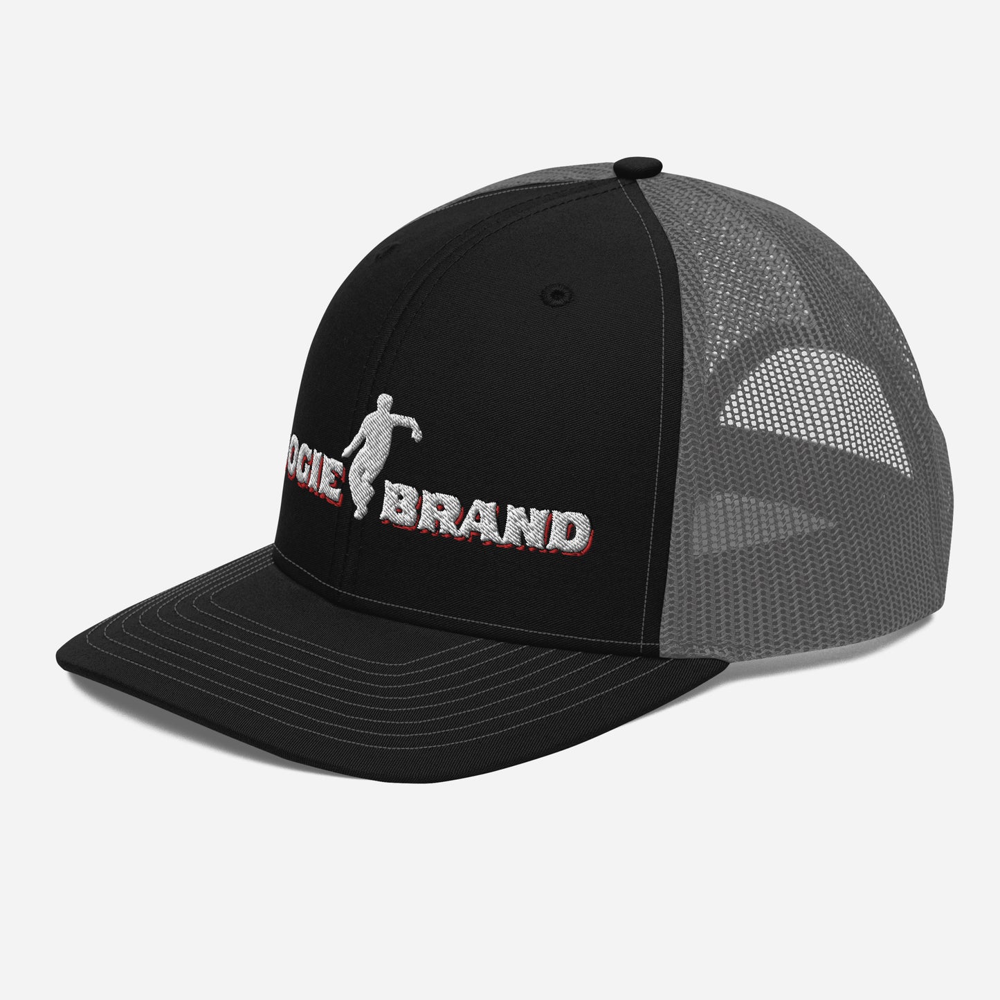 Boogie Brand Trucker Hat - Black Panel with Mesh Options