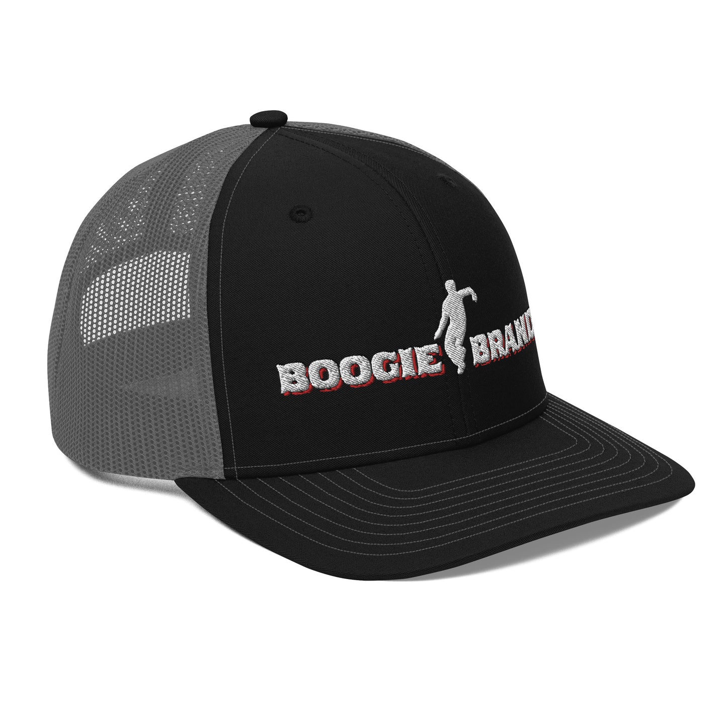 Boogie Brand Trucker Hat - Black Panel with Mesh Options