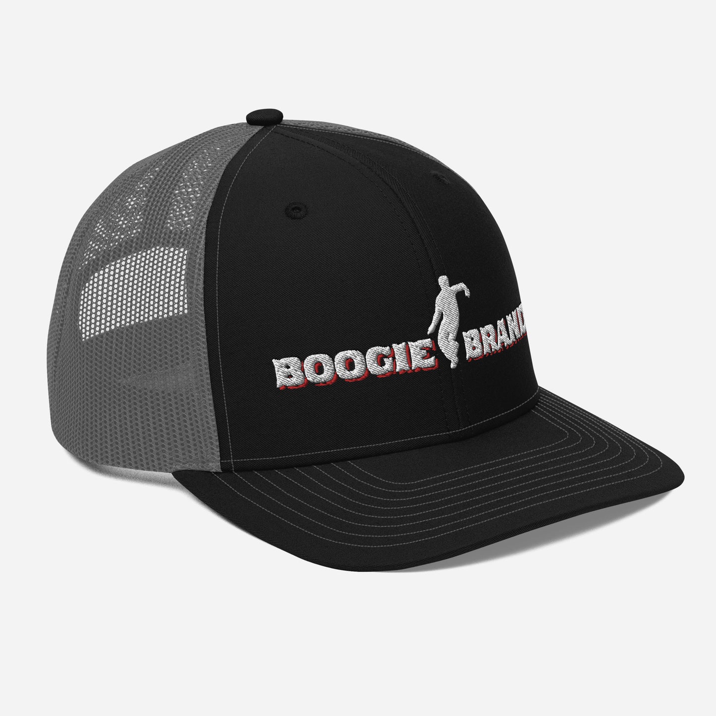 Boogie Brand Trucker Hat - Black Panel with Mesh Options