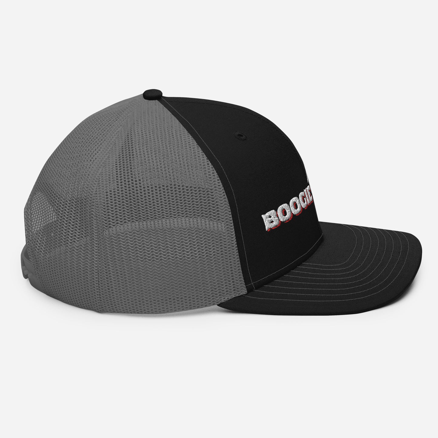 Boogie Brand Trucker Hat - Black Panel with Mesh Options