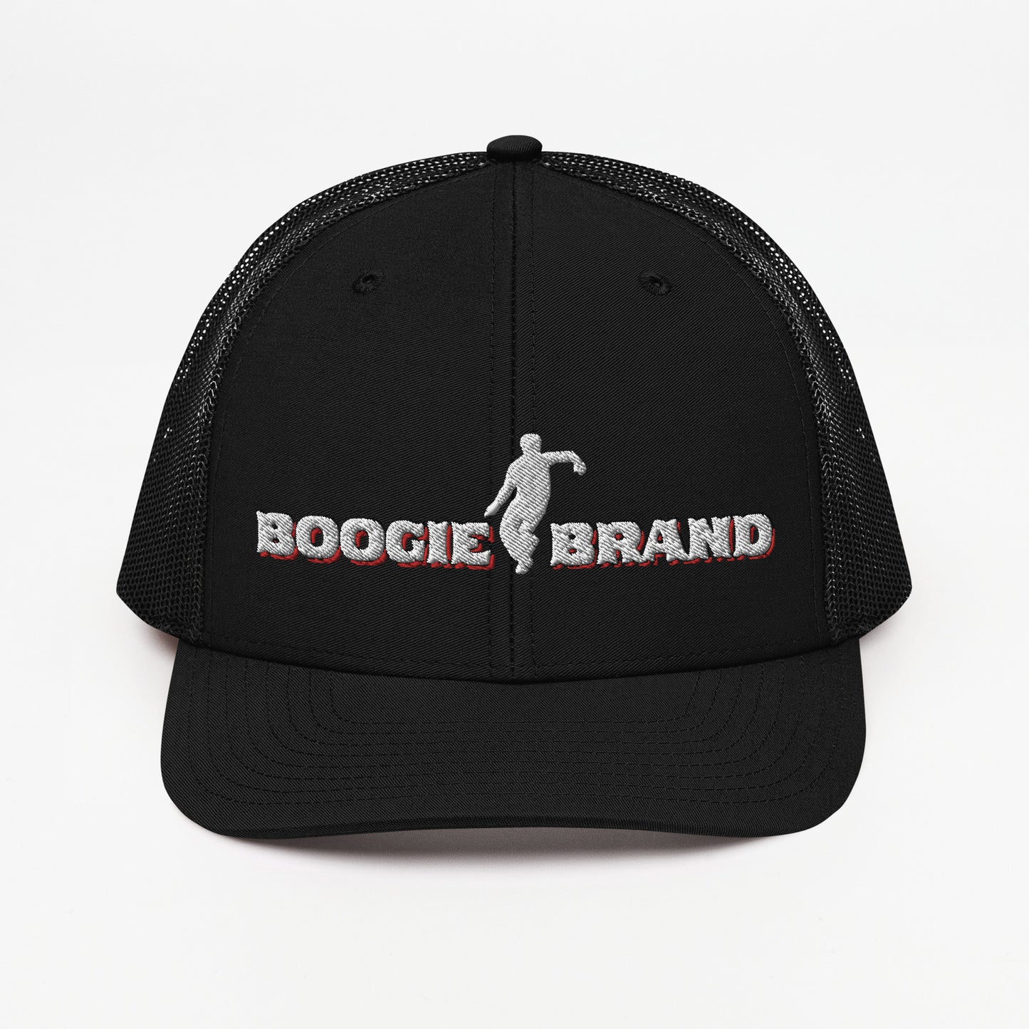 Boogie Brand Trucker Hat - Black Panel with Mesh Options