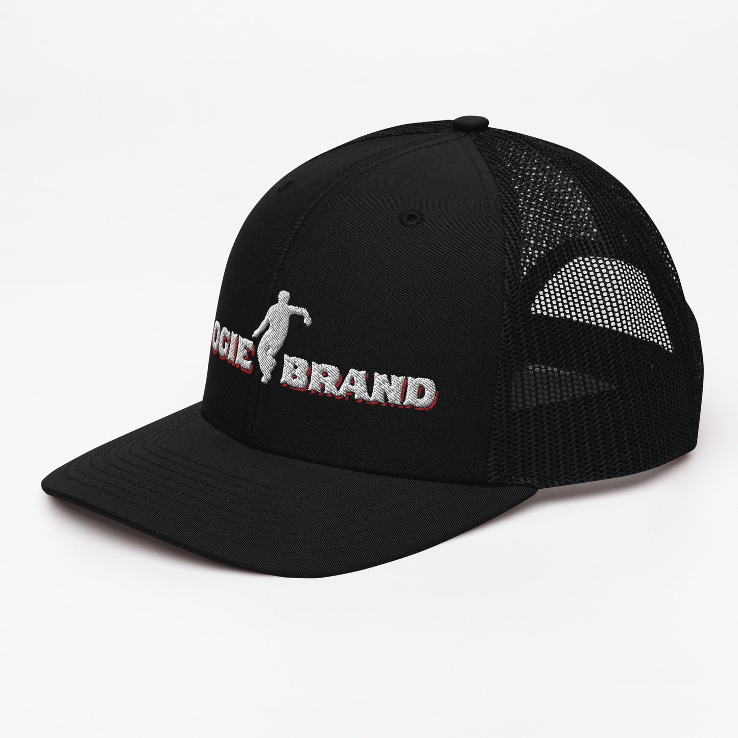 Boogie Brand Trucker Hat - Black Panel with Mesh Options