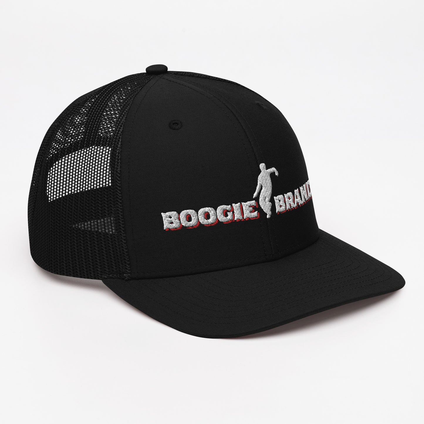 Boogie Brand Trucker Hat - Black Panel with Mesh Options