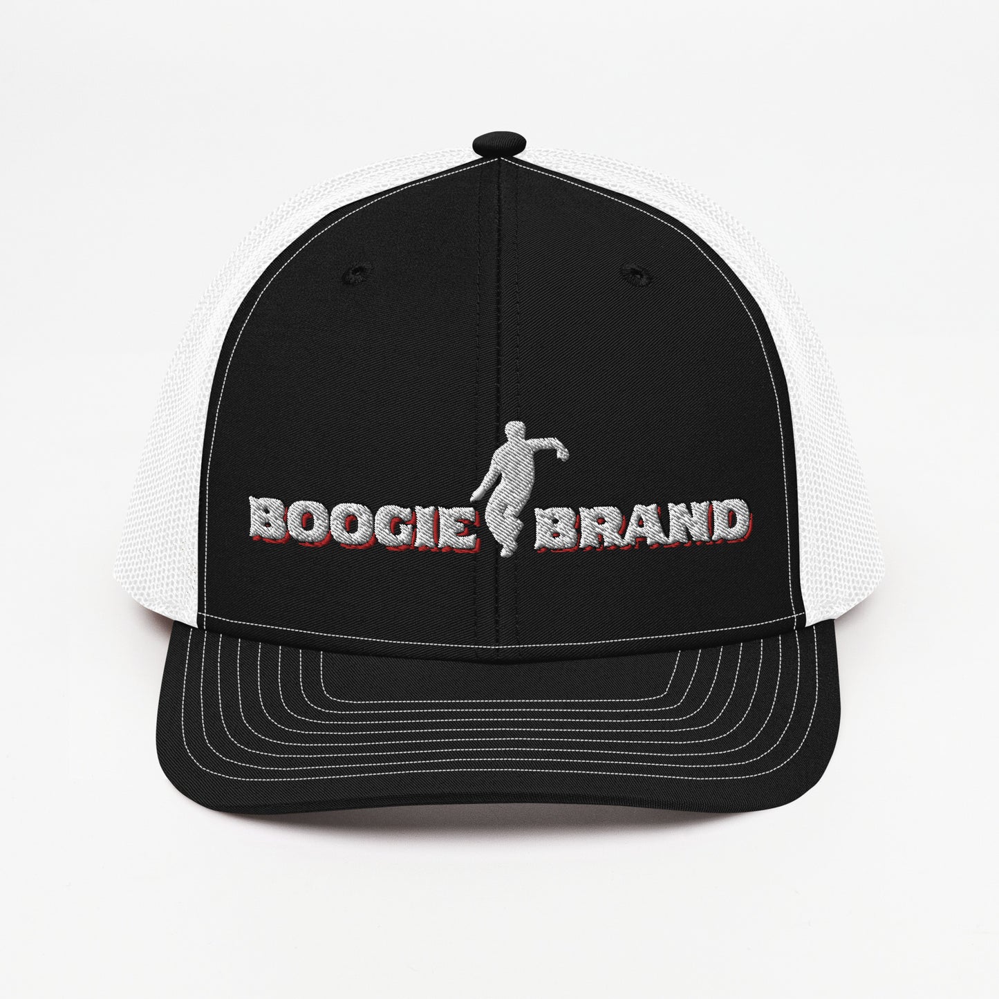 Boogie Brand Trucker Hat - Black Panel with Mesh Options