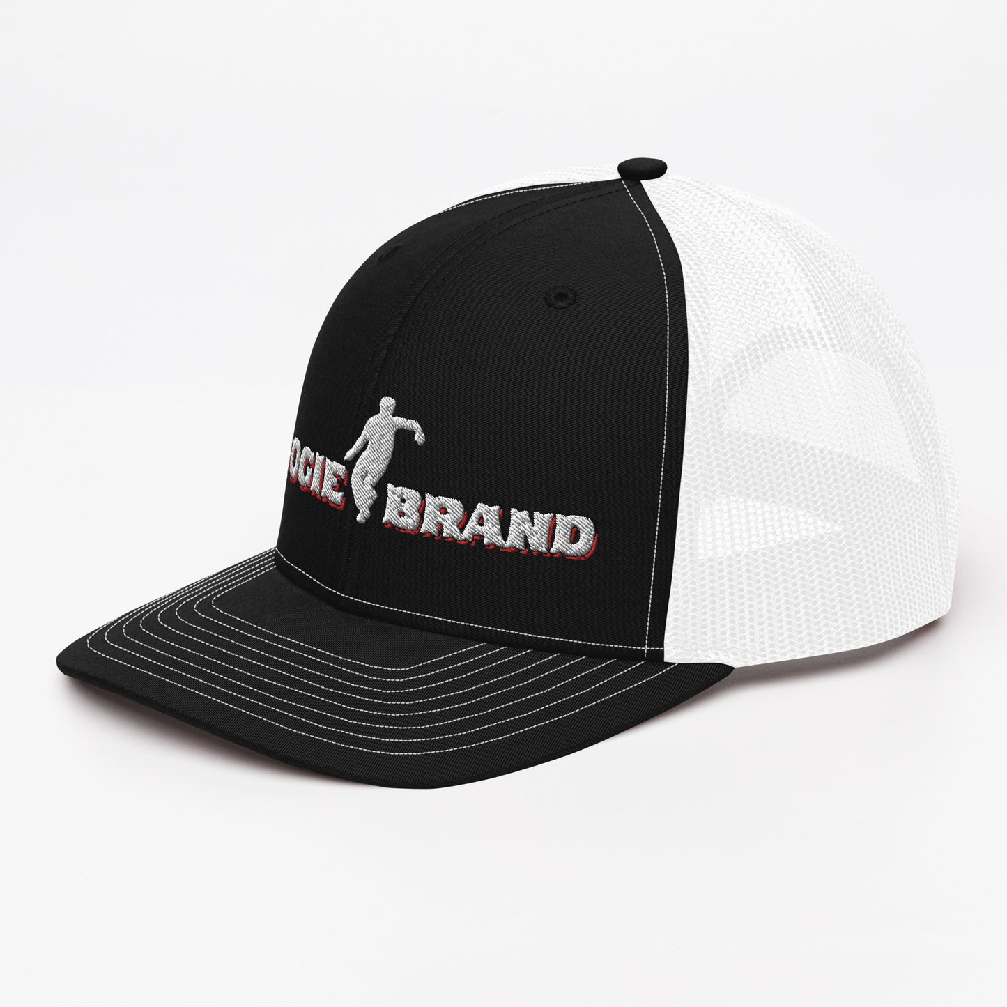 Boogie Brand Trucker Hat - Black Panel with Mesh Options