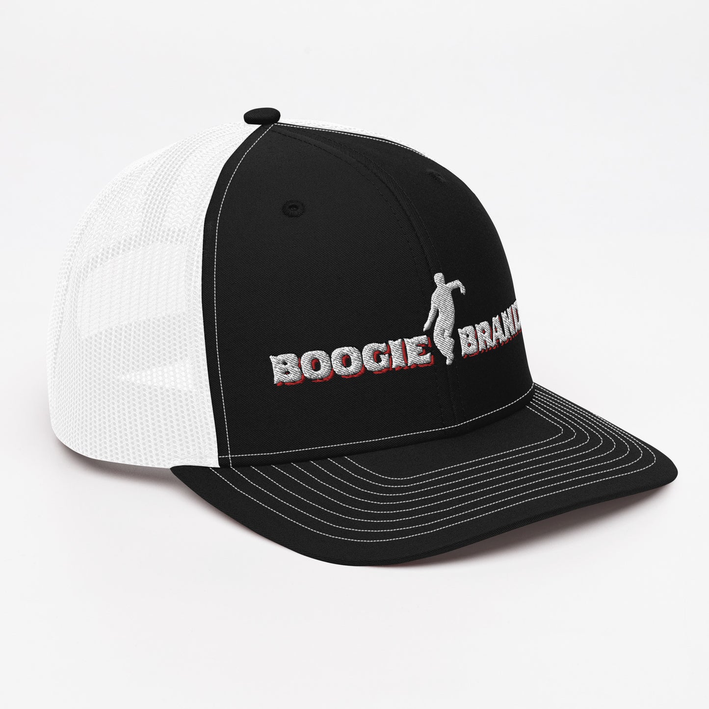 Boogie Brand Trucker Hat - Black Panel with Mesh Options