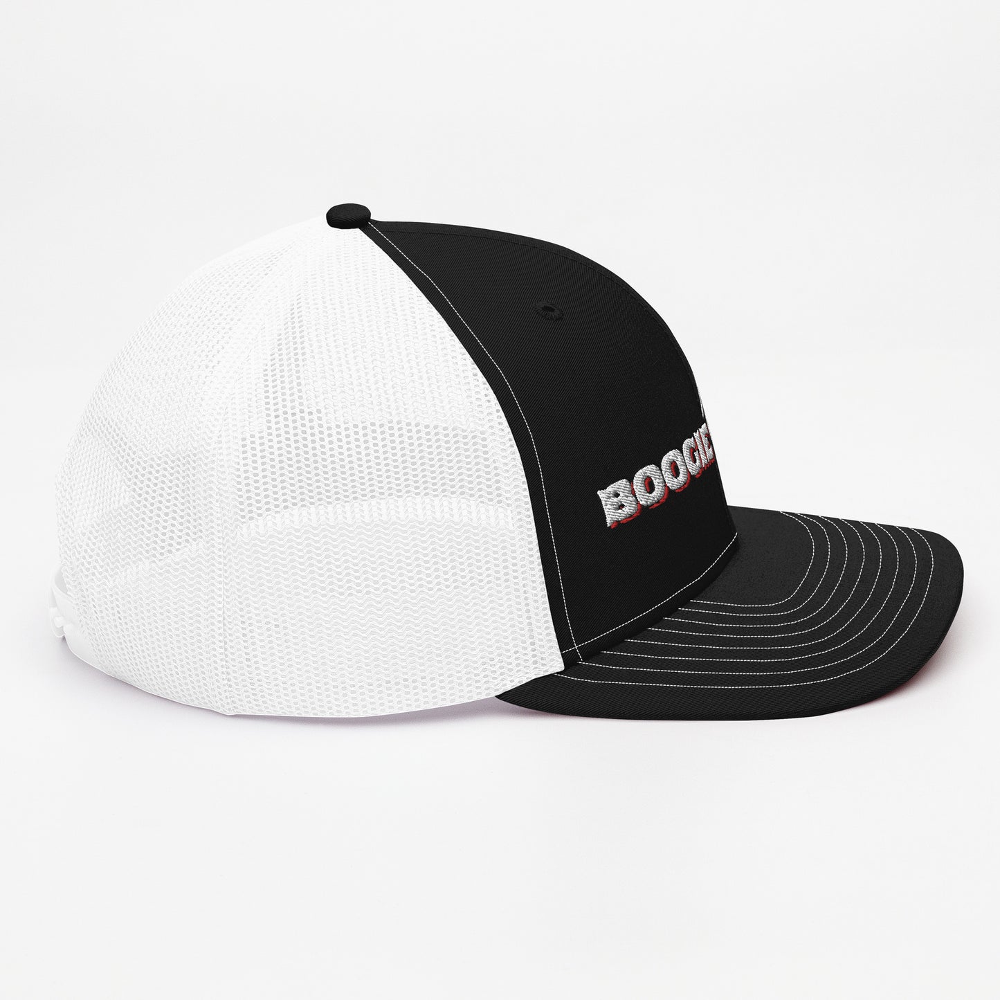 Boogie Brand Trucker Hat - Black Panel with Mesh Options