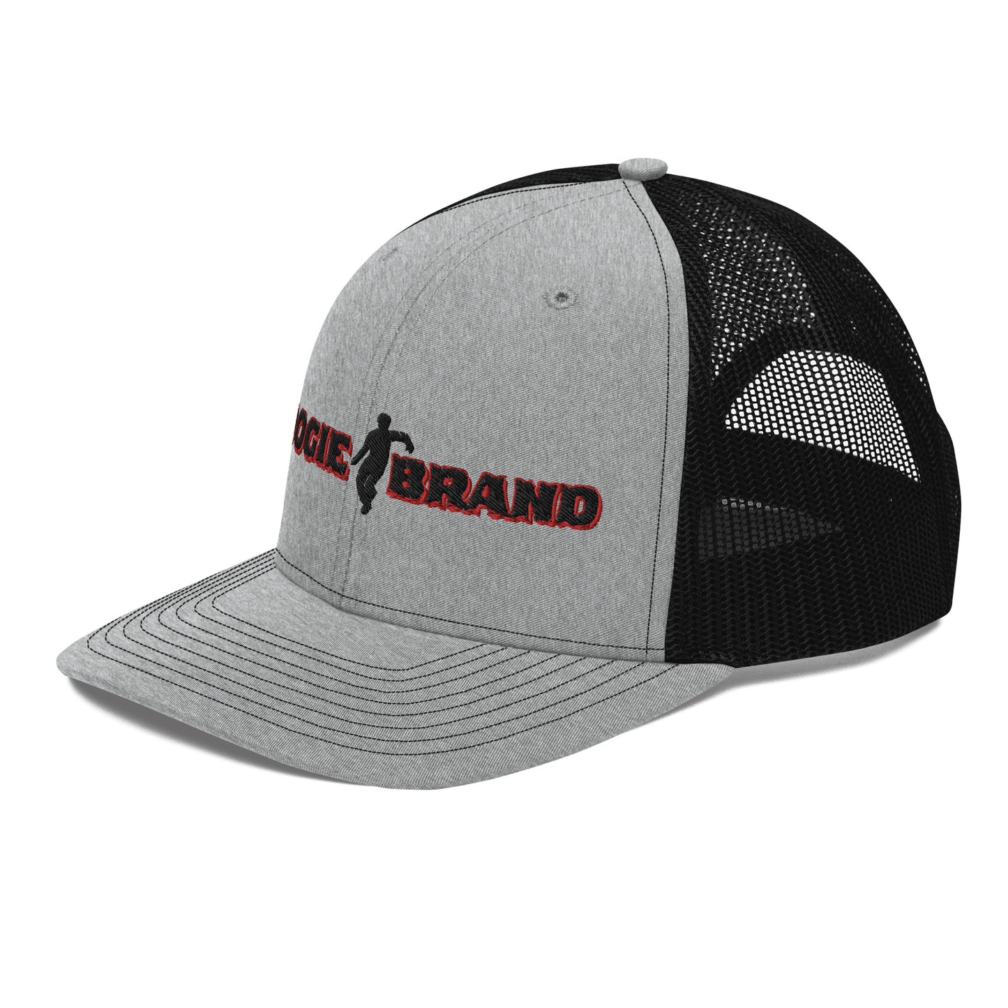 Boogie Brand Trucker Hat - Gray Panel with Mesh Options