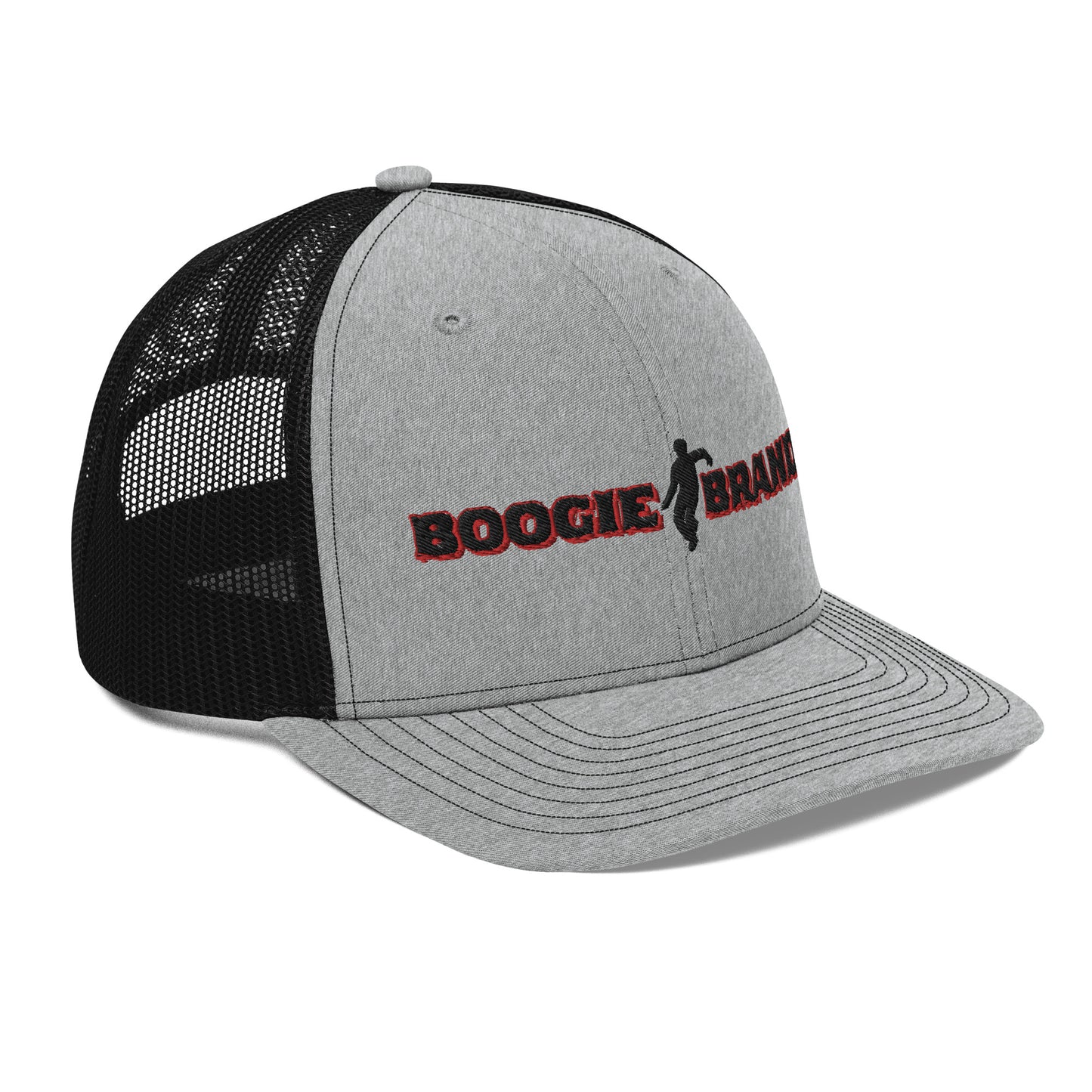 Boogie Brand Trucker Hat - Gray Panel with Mesh Options