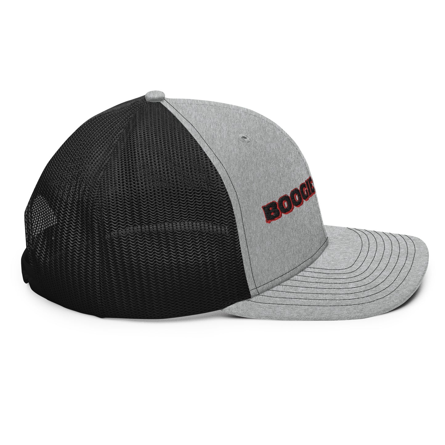 Boogie Brand Trucker Hat - Gray Panel with Mesh Options